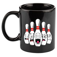 Funny Scared Bowling Pin For Bowlers Gift 11oz C Handle Ceramic Mug