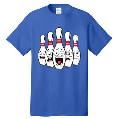 Funny Scared Bowling Pin For Bowlers Gift Tall T-Shirt