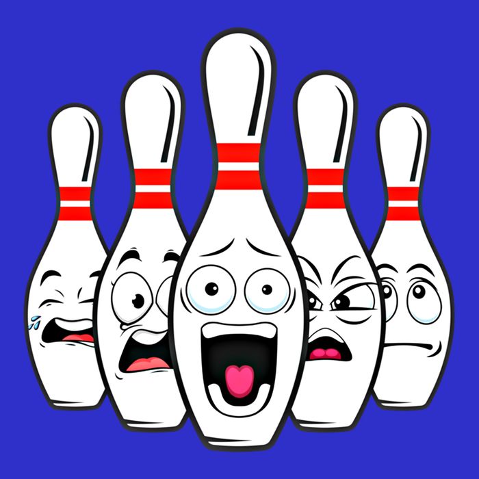 Funny Scared Bowling Pin For Bowlers Gift 16 in Basic Backpack