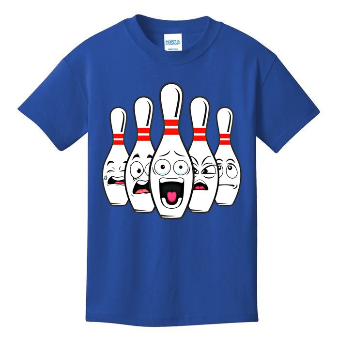 Funny Scared Bowling Pin For Bowlers Gift Kids T-Shirt