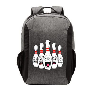 Funny Scared Bowling Pin For Bowlers Gift Vector Backpack