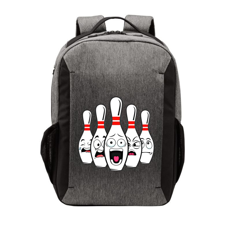 Funny Scared Bowling Pin For Bowlers Gift Vector Backpack