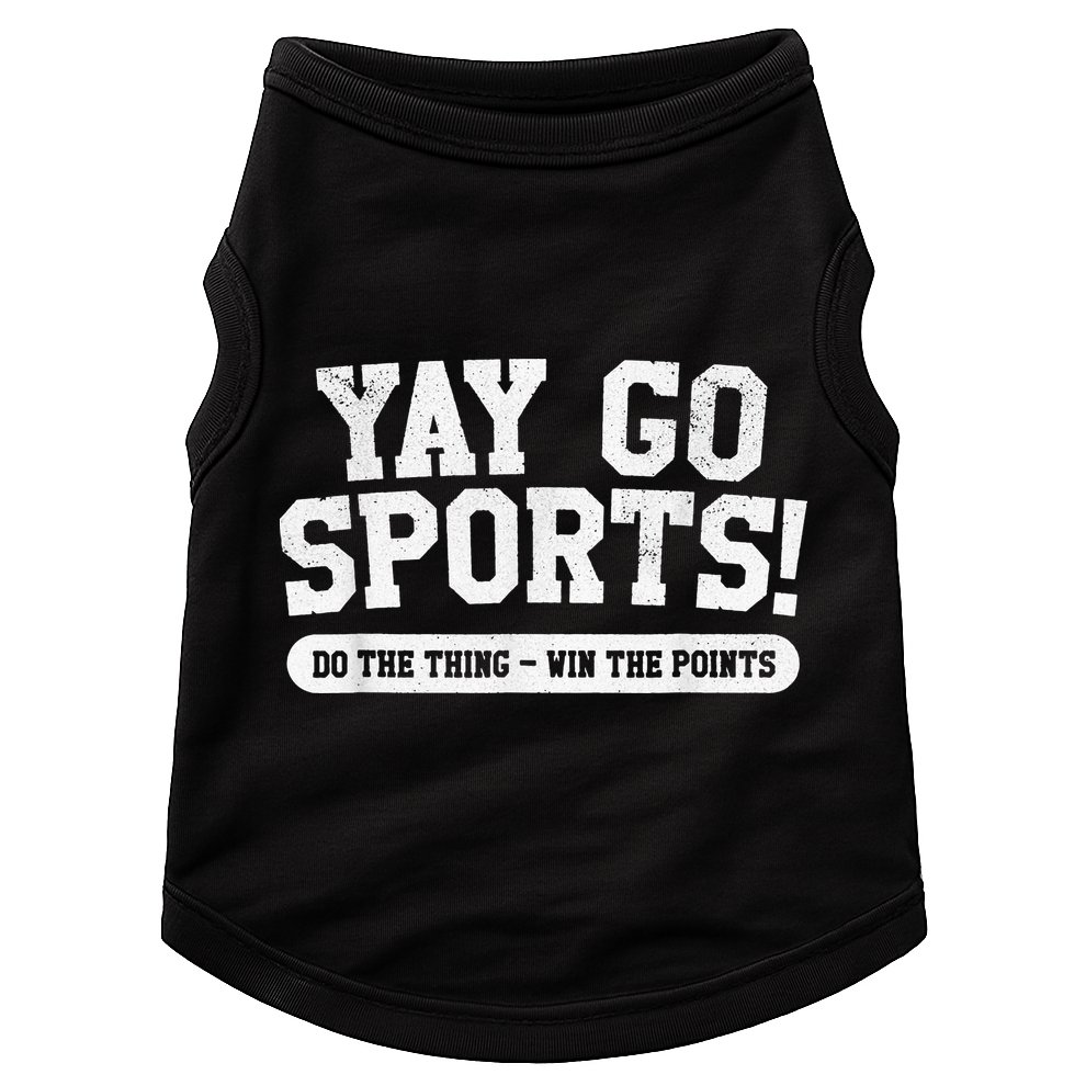 Football Soccer Basketball Team Funny Yay Go Sports Doggie Tank