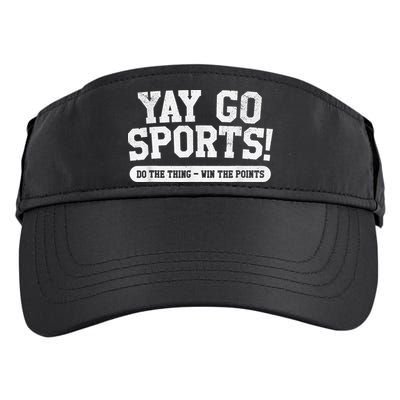 Football Soccer Basketball Team Funny Yay Go Sports Adult Drive Performance Visor