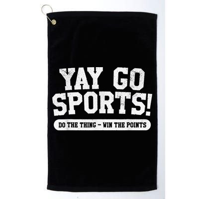 Football Soccer Basketball Team Funny Yay Go Sports Golf Towel