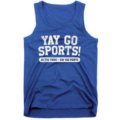 Football Soccer Basketball Team Funny Yay Go Sports Tank Top