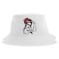 Female School Bus Driver Rosie The Riveter Pin Up Sustainable Bucket Hat