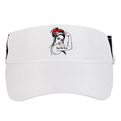 Female School Bus Driver Rosie The Riveter Pin Up Adult Drive Performance Visor