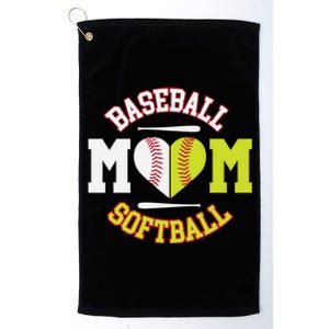 Funny Softball Baseball Mom Gift Ball Mom Gift Platinum Collection Golf Towel