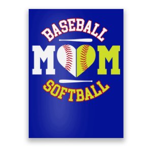 Funny Softball Baseball Mom Gift Ball Mom Gift Poster