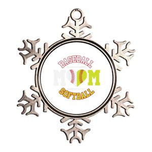 Funny Softball Baseball Mom Gift Ball Mom Gift Metallic Star Ornament