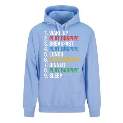 Funny Scottish Bagpipe Player National Tartan Day Gift Gift Unisex Surf Hoodie