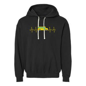 Funny School Bus Art For School Bus Driver Driving Garment-Dyed Fleece Hoodie