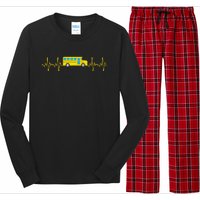 Funny School Bus Art For School Bus Driver Driving Long Sleeve Pajama Set