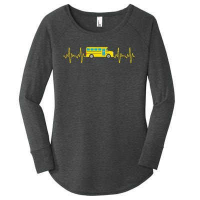 Funny School Bus Art For School Bus Driver Driving Women's Perfect Tri Tunic Long Sleeve Shirt