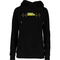 Funny School Bus Art For School Bus Driver Driving Womens Funnel Neck Pullover Hood