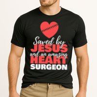 Funny Saved By Jesus Heart Surgeon Surgery Survivor Cooling Performance Crew T-Shirt