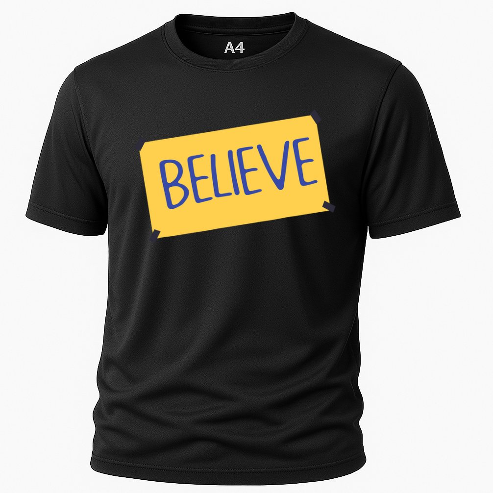 Funny Soccer Believe Faith Coach Richmond Lasso Believe Cooling Performance Crew T-Shirt