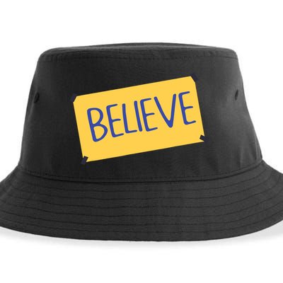 Funny Soccer Believe Faith Coach Richmond Lasso Believe Sustainable Bucket Hat