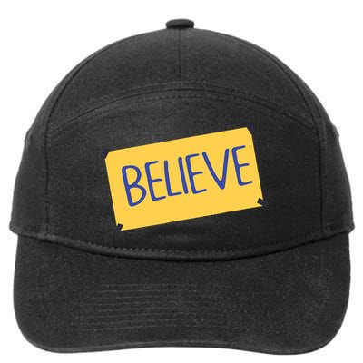 Funny Soccer Believe Faith Coach Richmond Lasso Believe 7-Panel Snapback Hat
