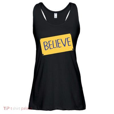 Funny Soccer Believe Faith Coach Richmond Lasso Believe Ladies Essential Flowy Tank