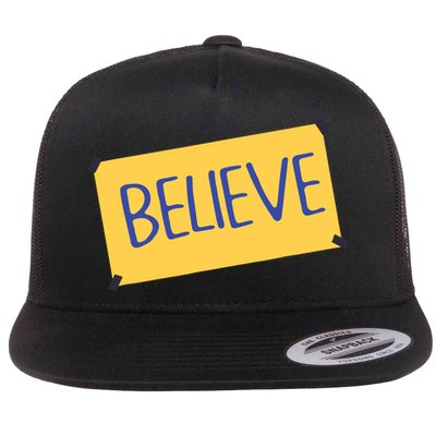 Funny Soccer Believe Faith Coach Richmond Lasso Believe Flatbill Hat