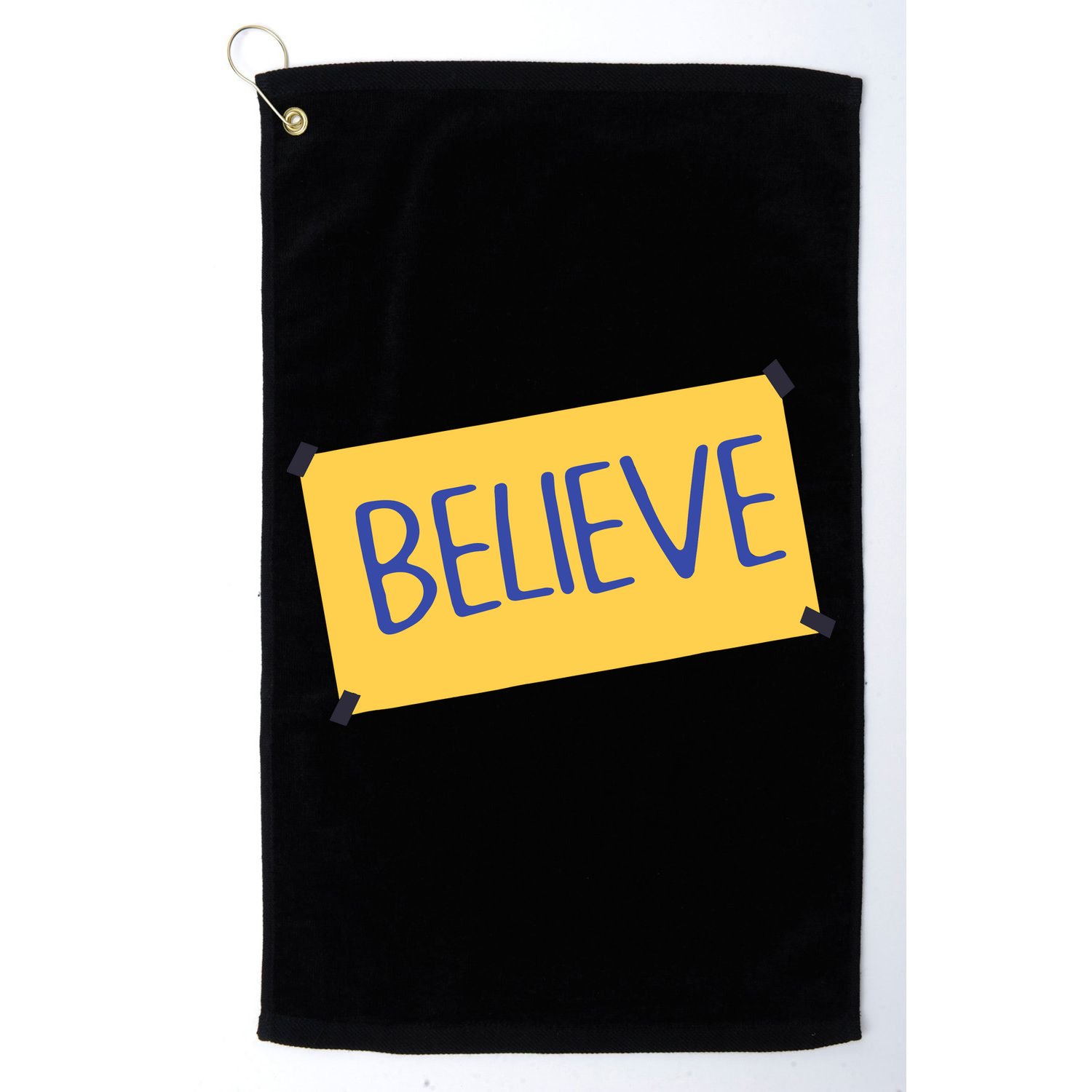Funny Soccer Believe Faith Coach Richmond Lasso Believe Golf Towel