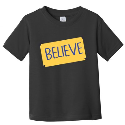 Funny Soccer Believe Faith Coach Richmond Lasso Believe Toddler T-Shirt