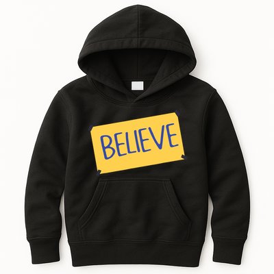 Funny Soccer Believe Faith Coach Richmond Lasso Believe Kids Hoodie