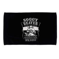 Funny Soggy Beaver Bbq If ItS Not All Over Your Face Microfiber Hand Towel