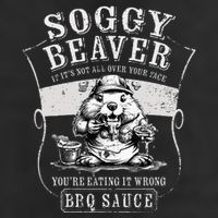 Funny Soggy Beaver Bbq If ItS Not All Over Your Face Microfiber Hand Towel