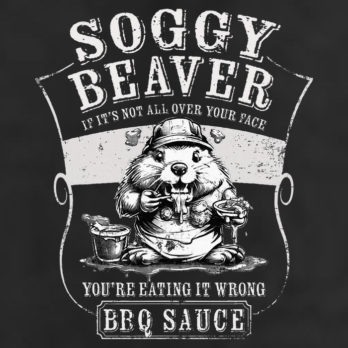 Funny Soggy Beaver Bbq If ItS Not All Over Your Face Microfiber Hand Towel