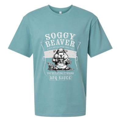 Funny Soggy Beaver Bbq If ItS Not All Over Your Face Sueded Cloud Jersey T-Shirt