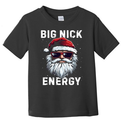 Funny Santa Big Nick Energy Santa Face Merry Christmas Toddler T-Shirt