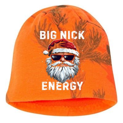 Funny Santa Big Nick Energy Santa Face Merry Christmas Kati - Camo Knit Beanie