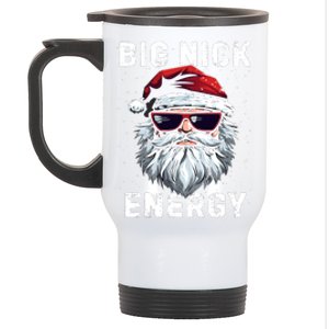 Funny Santa Big Nick Energy Santa Face Merry Christmas Stainless Steel Travel Mug