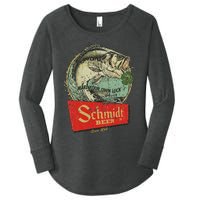 Fishing Schmidt Beer Make Your Own Luck 1894 Vintage Women's Perfect Tri Tunic Long Sleeve Shirt