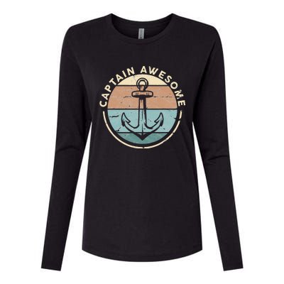 Funny Sailing Boating Sailor Boat Captain Awesome Womens Cotton Relaxed Long Sleeve T-Shirt