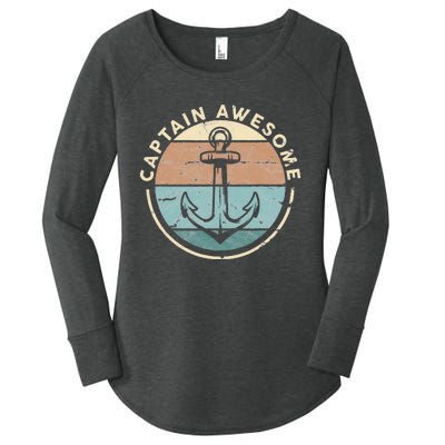 Funny Sailing Boating Sailor Boat Captain Awesome Women's Perfect Tri Tunic Long Sleeve Shirt