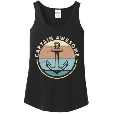 Funny Sailing Boating Sailor Boat Captain Awesome Ladies Essential Tank