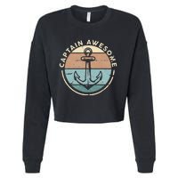 Funny Sailing Boating Sailor Boat Captain Awesome Cropped Pullover Crew