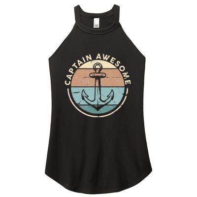 Funny Sailing Boating Sailor Boat Captain Awesome Women’s Perfect Tri Rocker Tank