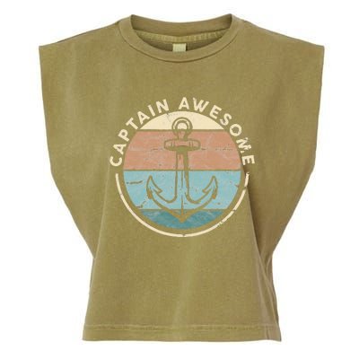 Funny Sailing Boating Sailor Boat Captain Awesome Garment-Dyed Women's Muscle Tee