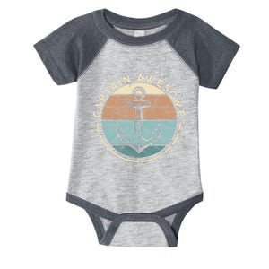 Funny Sailing Boating Sailor Boat Captain Awesome Infant Baby Jersey Bodysuit