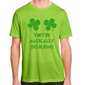 Funny Shamrock Boobs Saint St. Patrick's Paddys Day Irish Adult ChromaSoft Performance T-Shirt