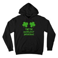 Funny Shamrock Boobs Saint St. Patrick's Paddys Day Irish Hoodie