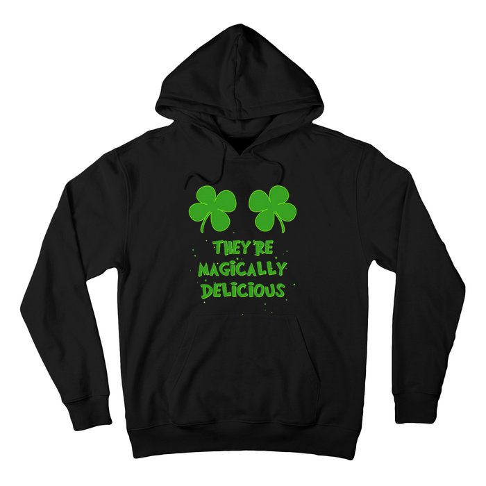 Funny Shamrock Boobs Saint St. Patrick's Paddys Day Irish Hoodie