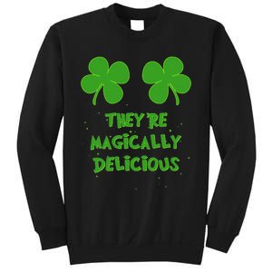 Funny Shamrock Boobs Saint St. Patrick's Paddys Day Irish Sweatshirt