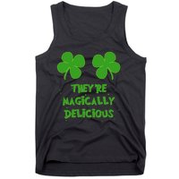 Funny Shamrock Boobs Saint St. Patrick's Paddys Day Irish Tank Top