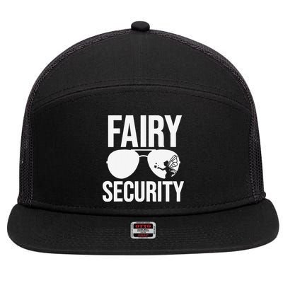 Fairy Security Birthday Family Halloween Dad Mom 7 Panel Mesh Trucker Snapback Hat